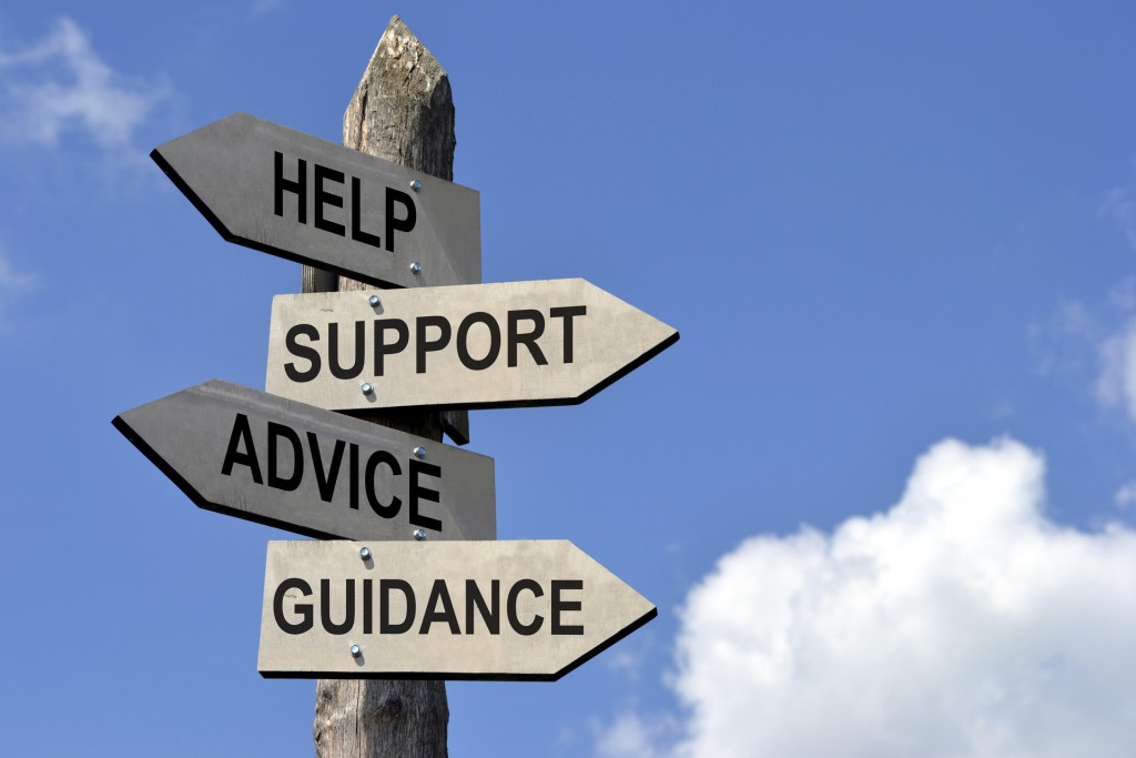 Help-and-support-signpost